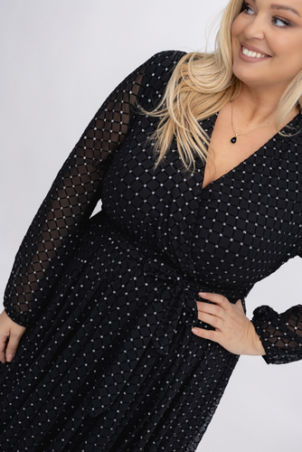 Black Mesh Dress Design 2