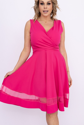  Fuksjowa Sukienka LEVERI