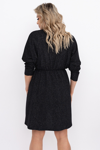 Czarna Sukienka błyszcząca