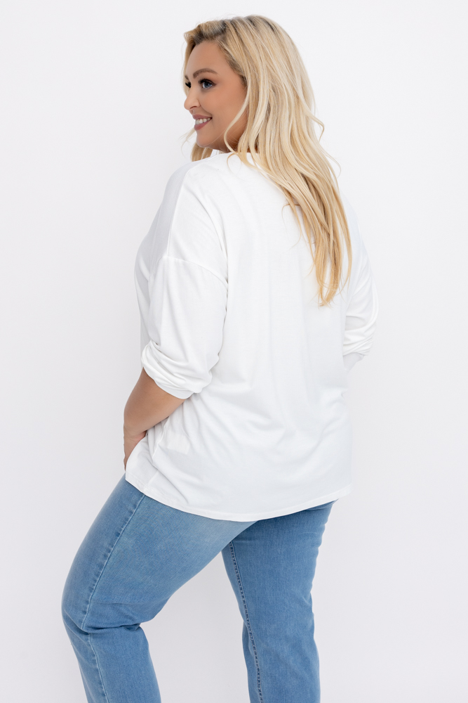  Blusa cereza con escote corazón