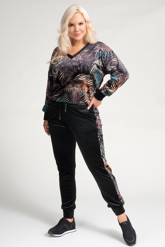  VINTIORI Velour Tracksuit Set Pattern 2