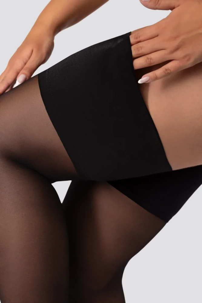 Pończochy samonośne 30DEN ONYX