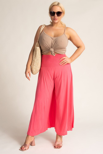 Pink Wide-Legged Trousers QUENTO