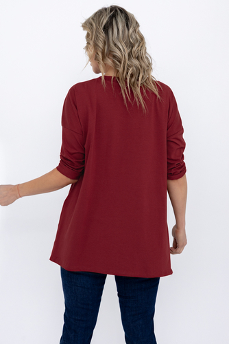 Kastanienbraune Bluse