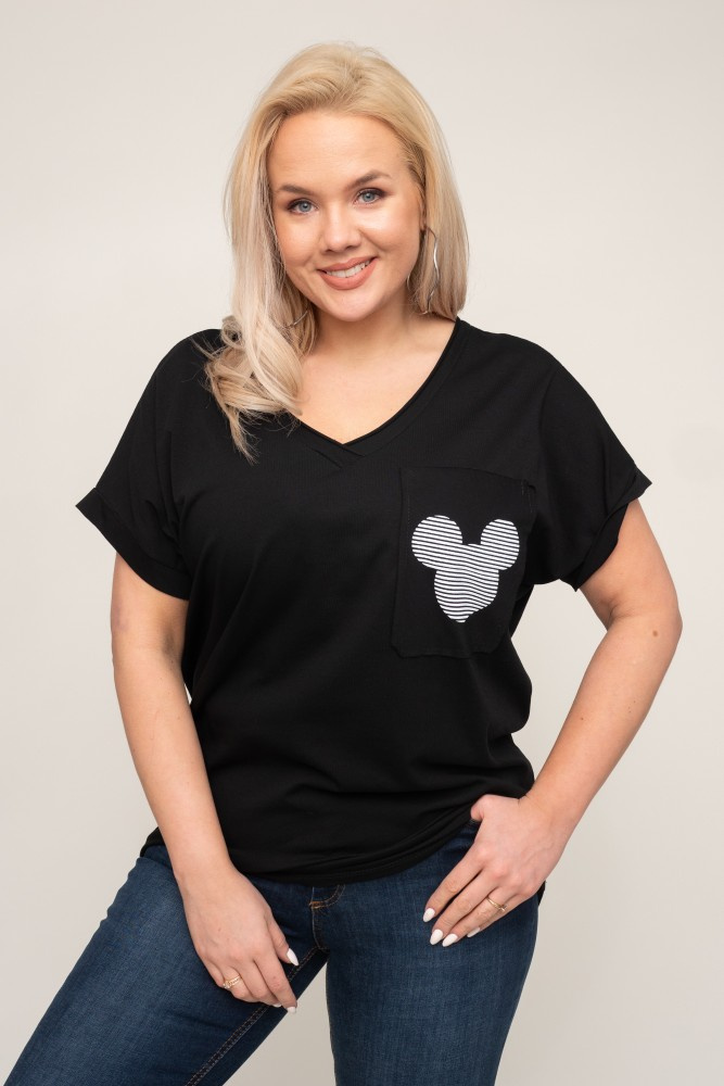  Black MINSI Blouse