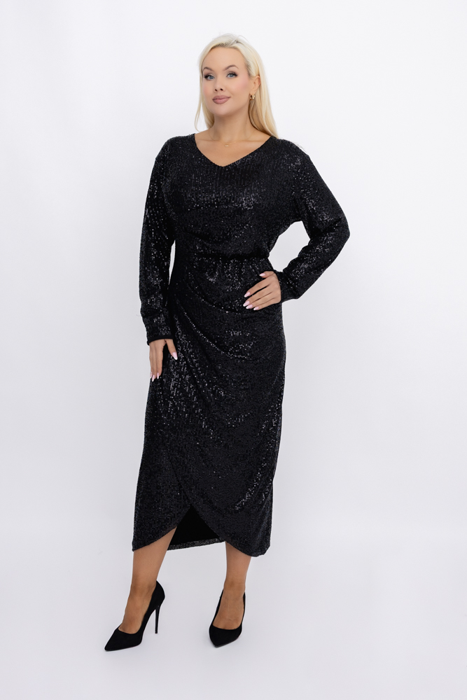 Black Sequin Dress