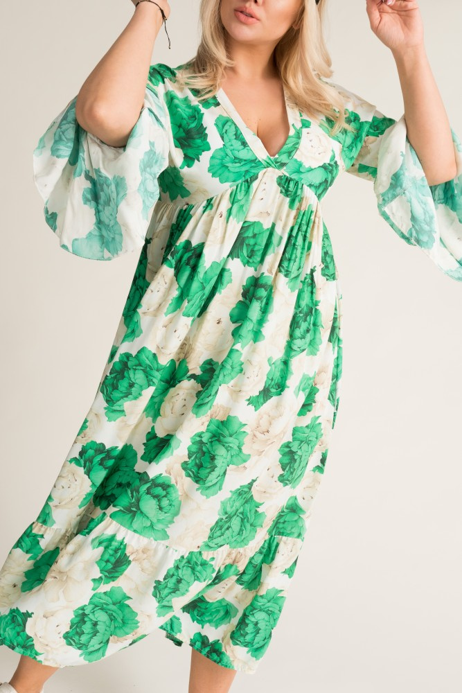 Green GARMINO maxi dress