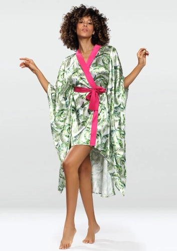 Satin bathrobe 