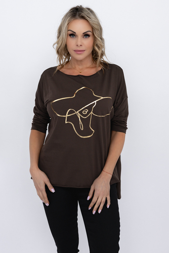 Brown Blouse Design 4