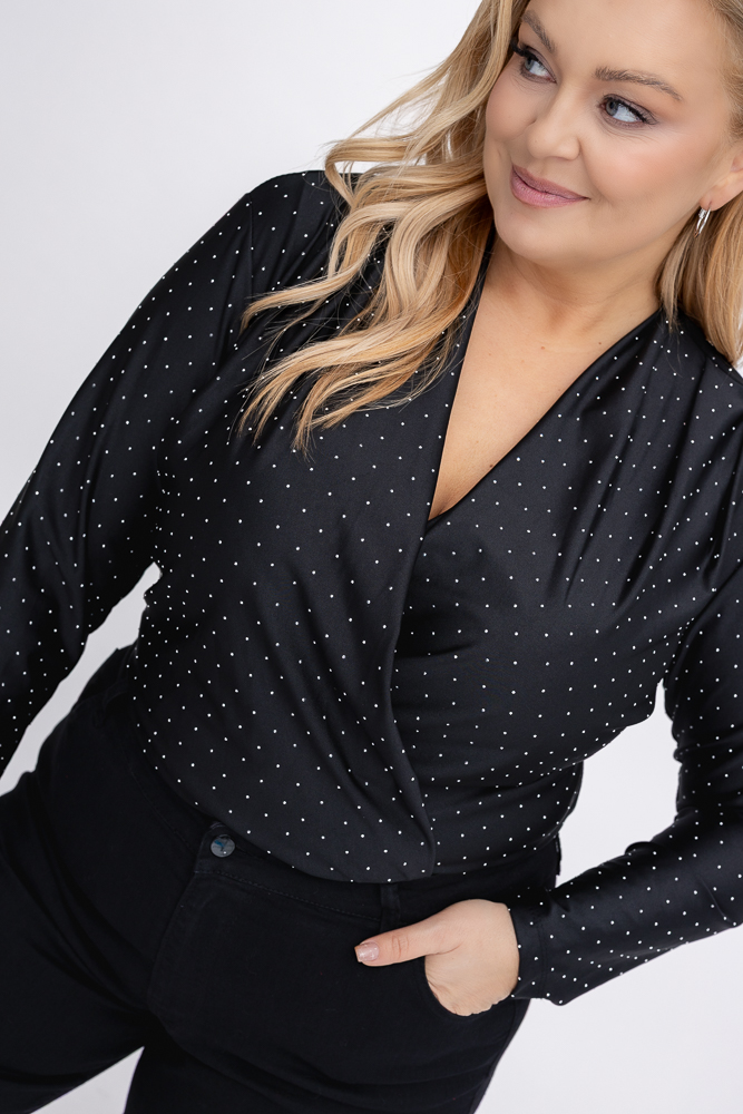 Czarne Body z dżetami