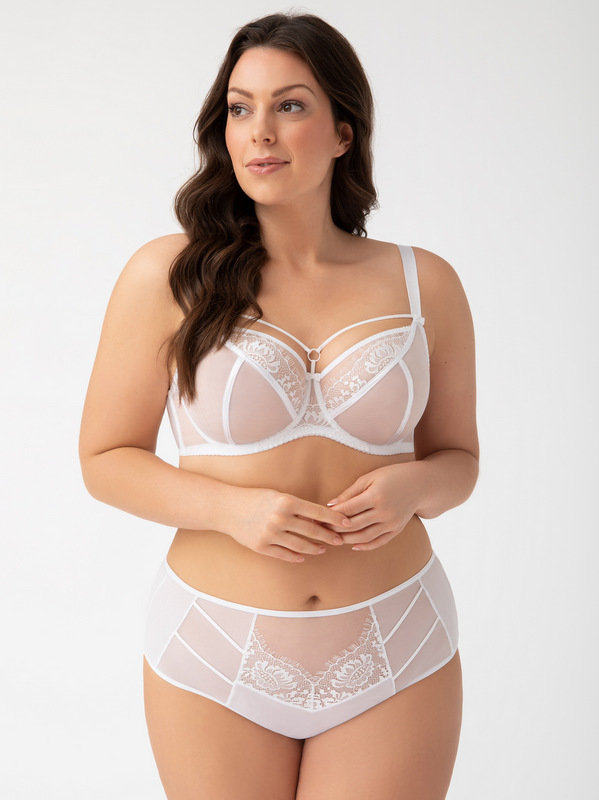 K496 biustonosz miękki na drutach biały PARADISE