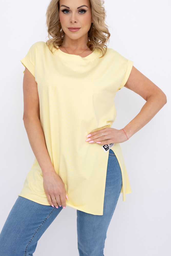 Khaki Blouse with slit BOSTI