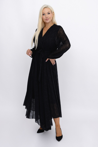 Robe en maille noire Motif 1