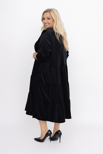  Robe en velours noir