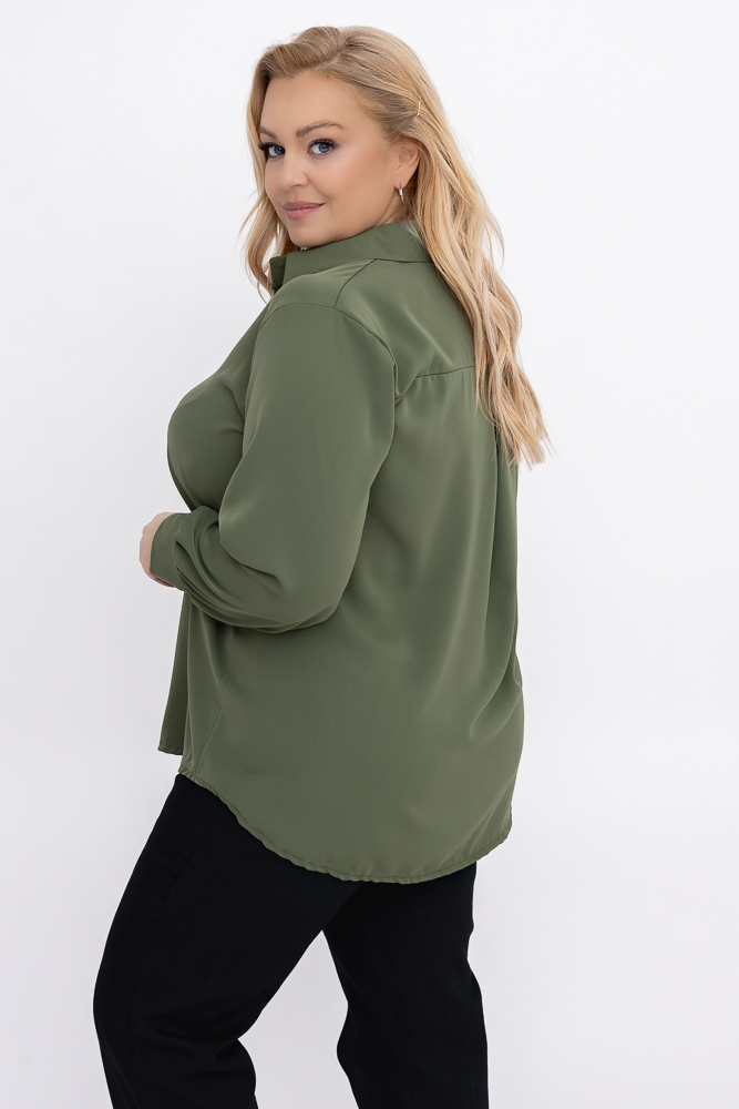 Khaki Koszula satynowa