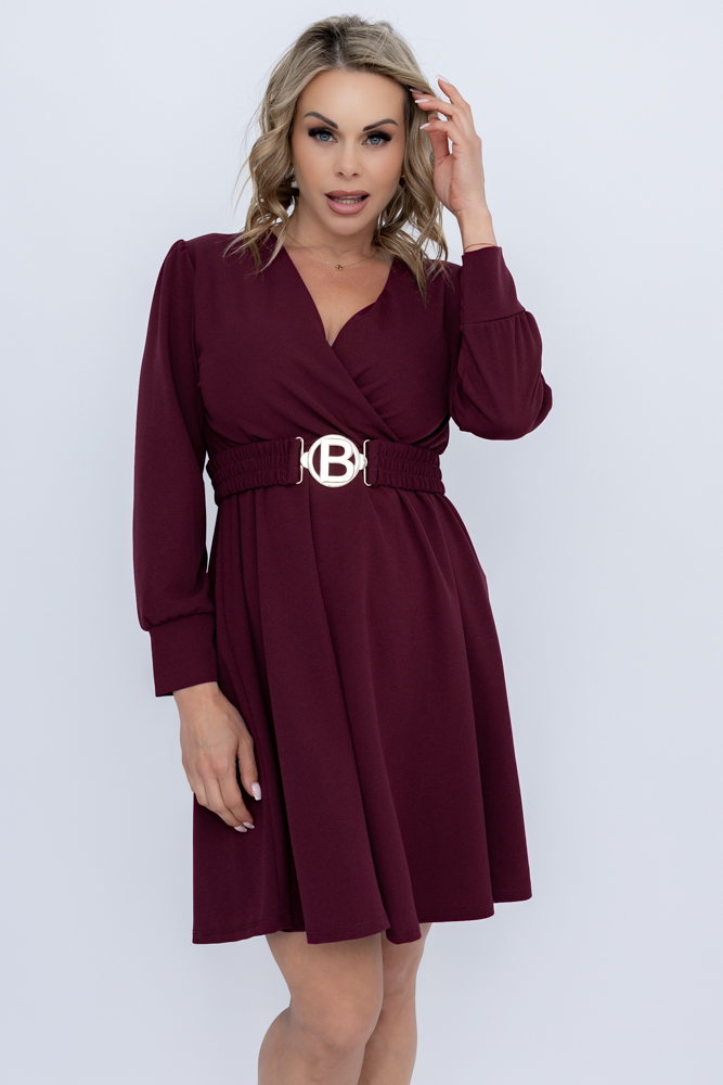 Cherry Kleid mit Gürtel