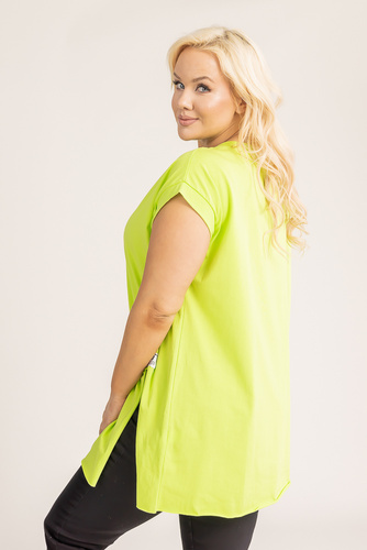 Khaki Blouse with slit BOSTI