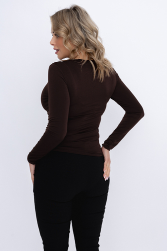 Chocolate Elegant Blouse