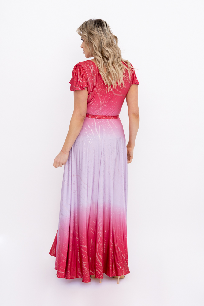 Cornflower Brocade Dress