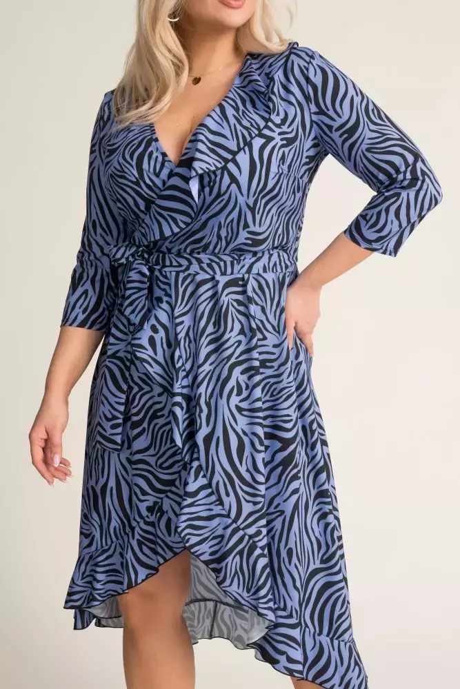 Robe enveloppante violette