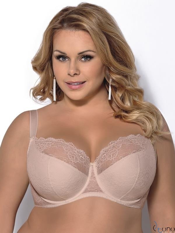 K357 beige semi-padded bra BLANCA