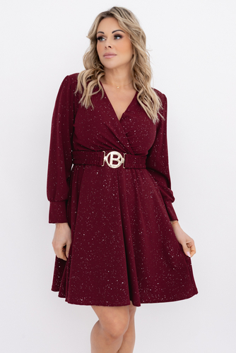 Cherry Dress with Belt