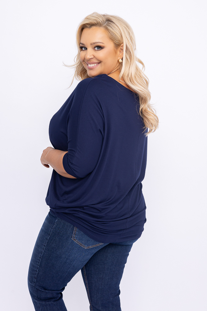 Navy Blue Blouse