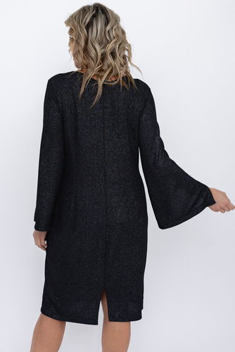 Czarna Sukienka błyszcząca