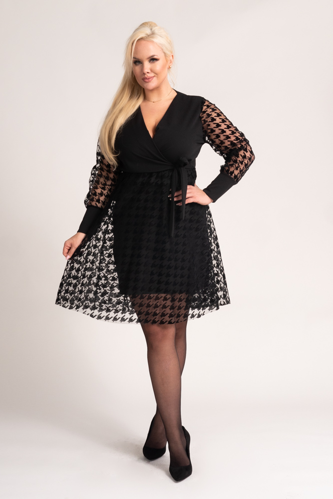 Black ESTERLLA Dress Pattern 1