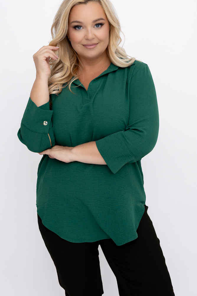 Chemise vert bouteille