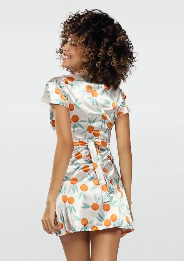 Halat de baie din satin