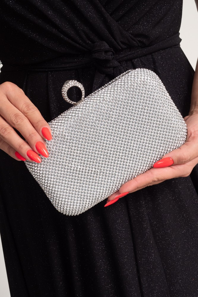 Silver Evening Handbag IMPRIO