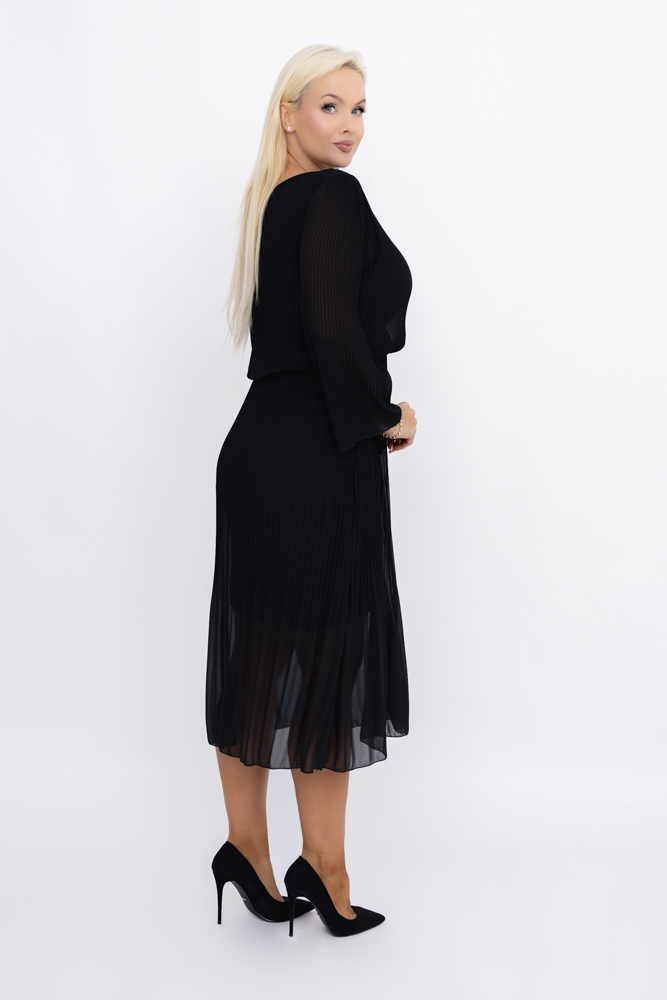 Vestido de gasa negro