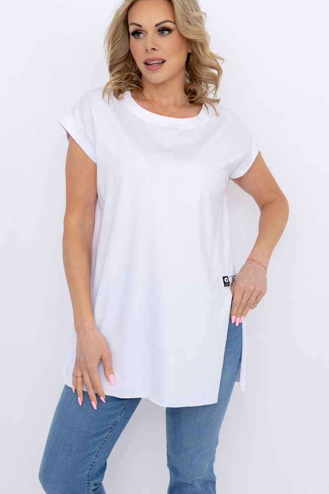 Khaki Blouse with slit BOSTI