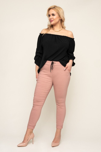 Black Blouse with ruffled sleeves