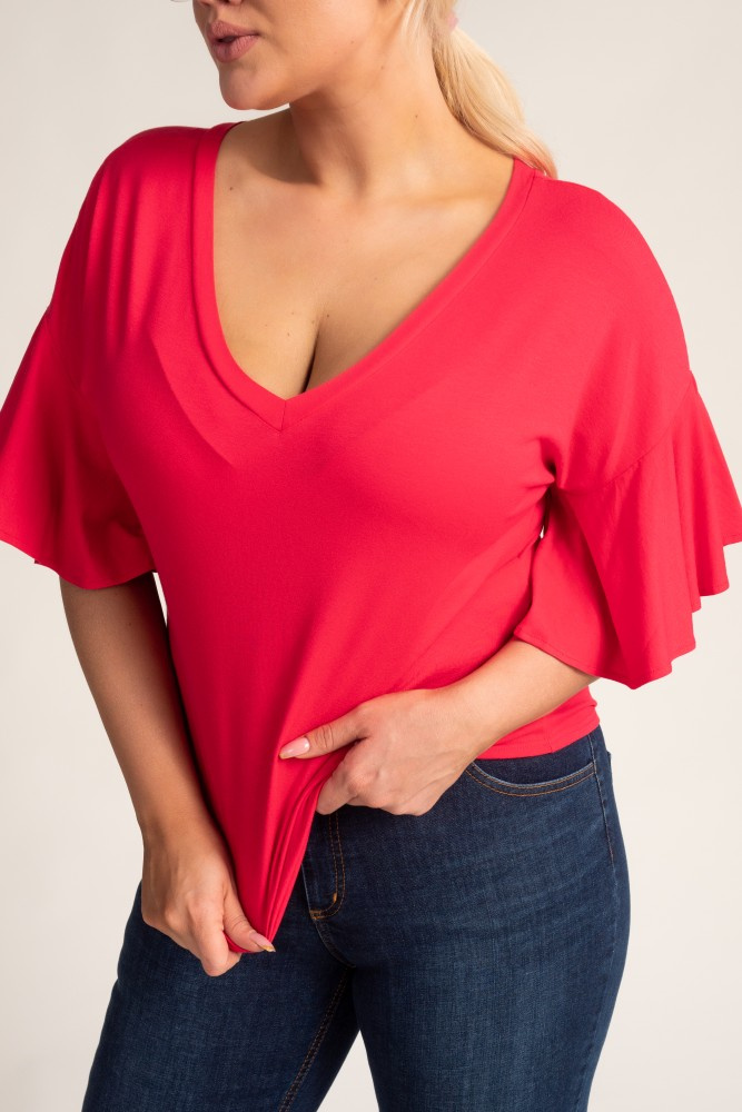 Raspberry GLORIO Blouse