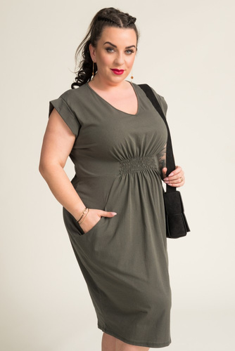  Khaki Welt Dress IVETTA