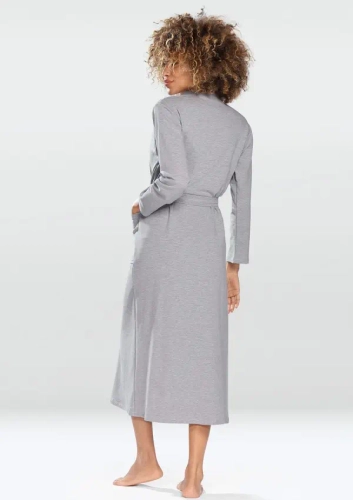 Peignoir en coton gris