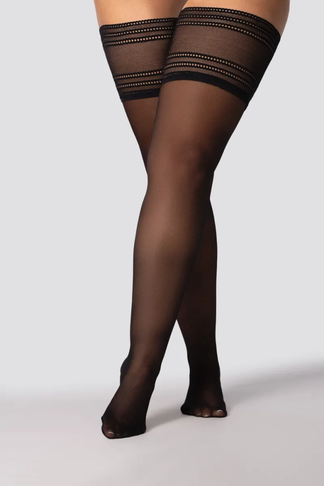 Pończochy samonośne 30DEN ONYX