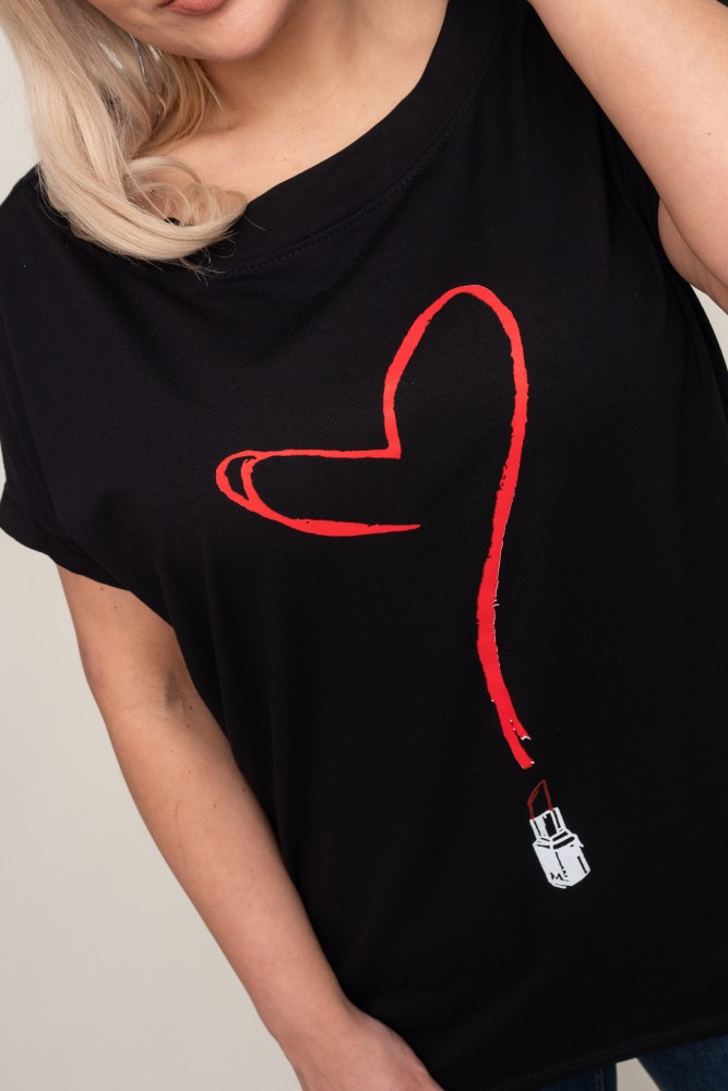 Black Blouse LIPSTI