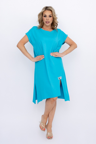 Niebieska Sukienka LUKRIZO