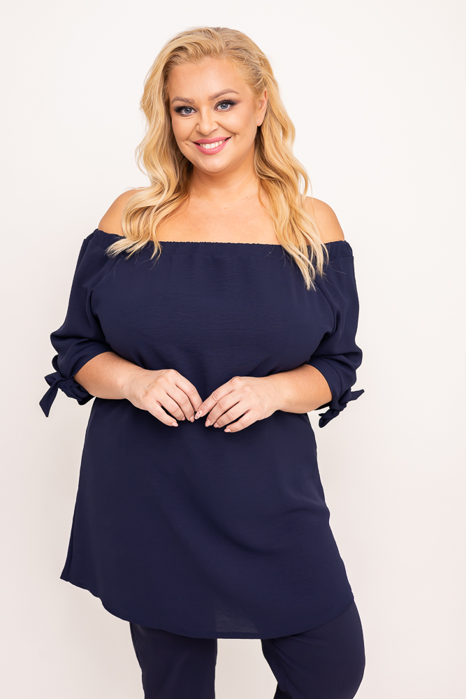 Navy Blue Blouse