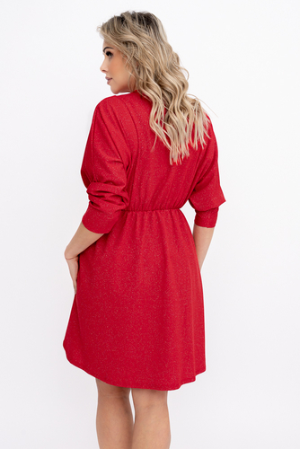  Czerwona Sukienka błyszcząca