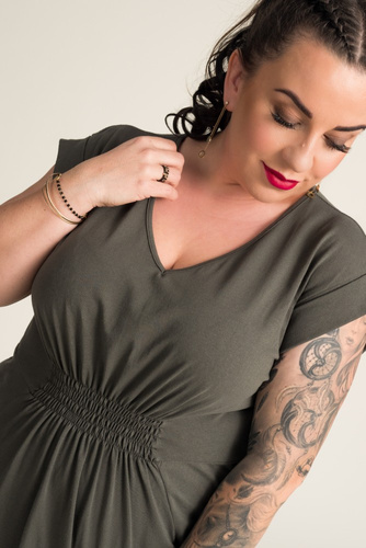  Khaki Welt Dress IVETTA