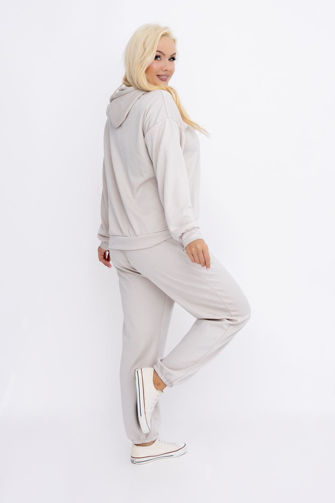 Set de sudadera café