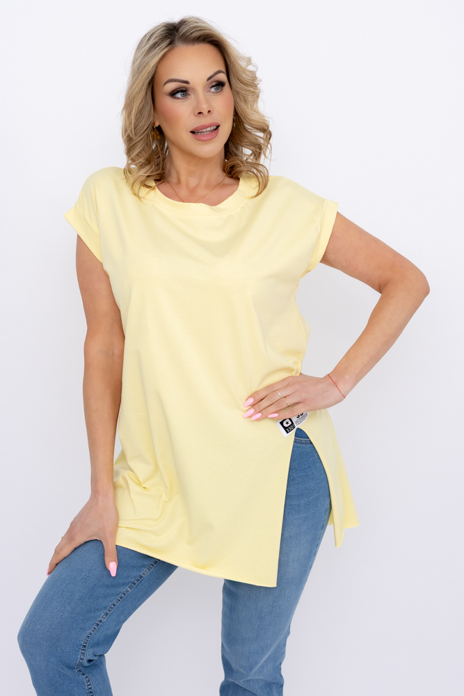 Khaki Blouse with slit BOSTI