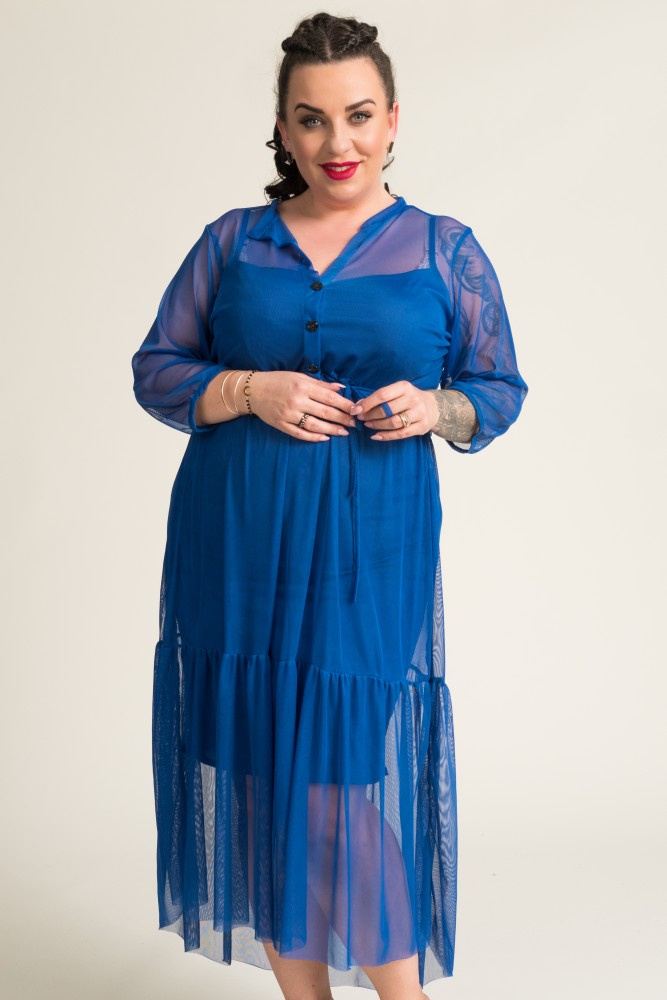 Cornflower Mesh Dress BONTI
