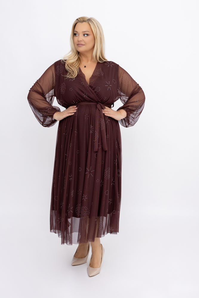 Chocolate Mesh Dress