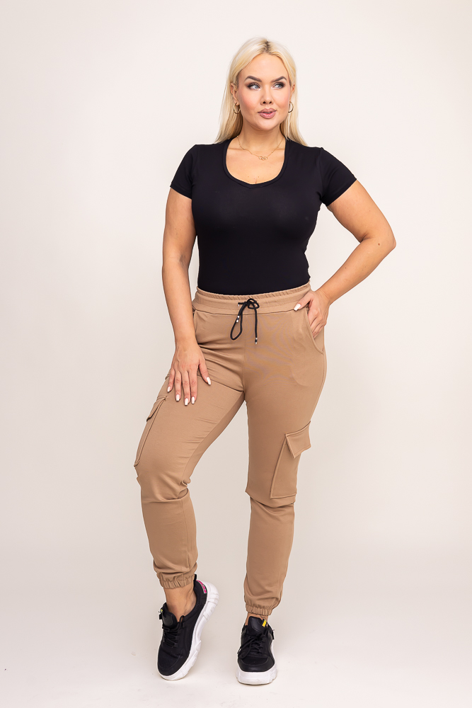  Camelowe Spodnie bojówki LENVI
