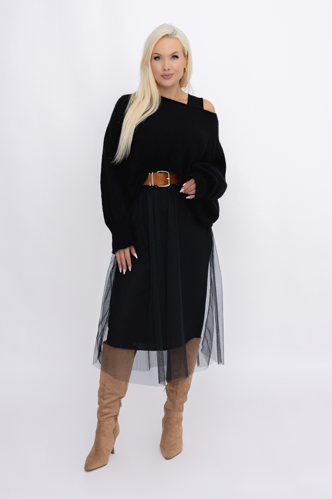 Ensemble noir avec pull-over